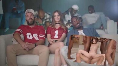 神似安妮海瑟薇的极品白妞被男友输给一群黑鬼群P